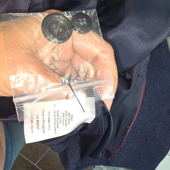 NWT Talbots Navy Blue Wool Blazer / Jacket  6P - Picture 7 of 9